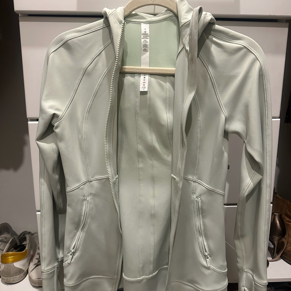 Lululemon Athletica Light Green Zip-Up Jacket